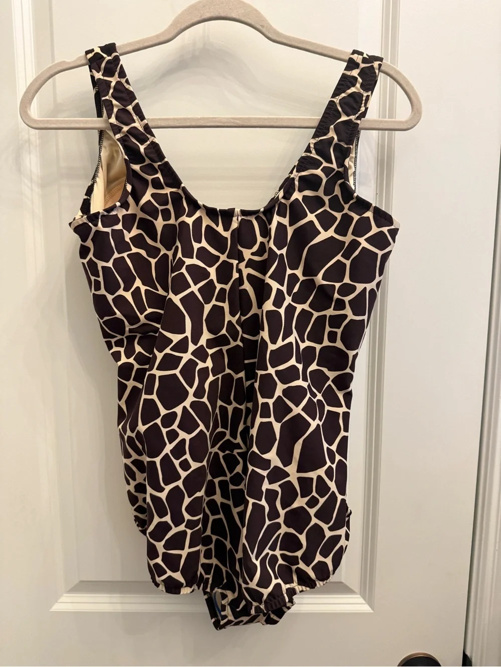 Miraclesuit Oceanus One Piece Swimsuit In Giraffe Brown 18W New